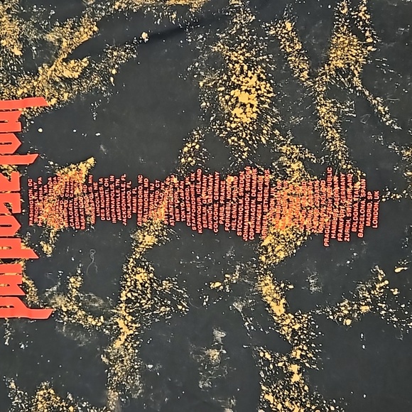 Justin Bieber H & M Purpose Tour bleachy graphic sweatshirt see photos large - Picture 9 of 10